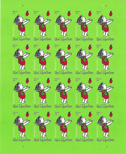 Shel Silverstein, The Giving Tree - (Sheet of 20) First-Class Mail Forever Postage Stamps 2022