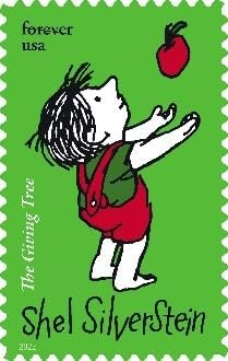 Shel Silverstein, The Giving Tree - (Sheet of 20) First-Class Mail Forever Postage Stamps 2022