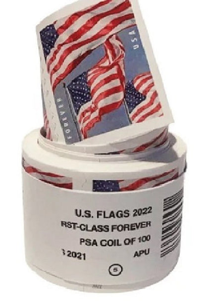 $29.75 - One Roll of 2022 Forever Stamps - Free Shipping !